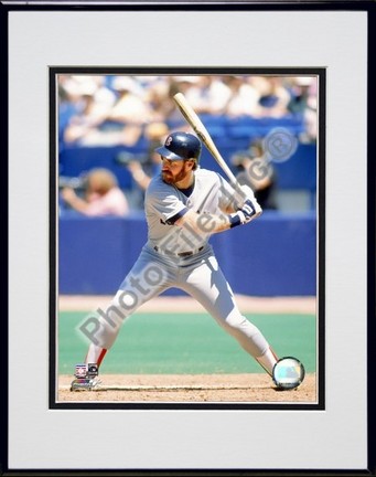 Wade Boggs "1989 Action Boston Red Sox" Double Matted 8" x 10" Photograph in Black Anodized Aluminum