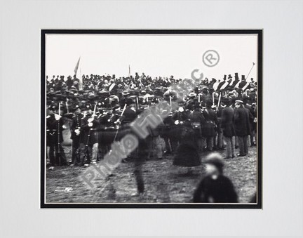 Abraham Lincoln "Gettysburg Address 1863" Double Matted 8" x 10" Photograph (Unframed)