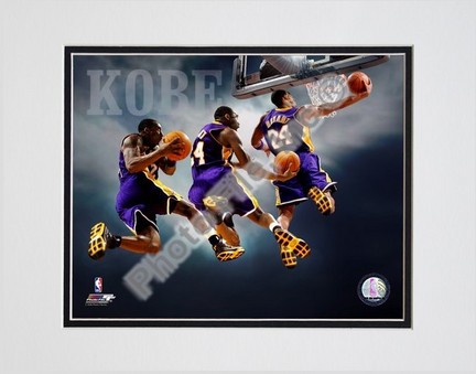 Kobe Bryant "2007 Multi Exposure" Double Matted 8" x 10" Photograph (Unframed)