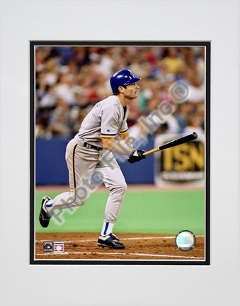 Paul Molitor "Batting Action" Double Matted 8" x 10" Photograph (Unframed)