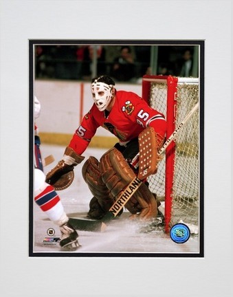 Tony Esposito "Action Red Jersey" Double Matted 8” x 10” Photograph (Unframed)