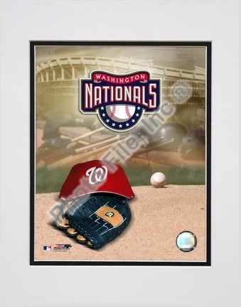 Washington Nationals "2007 Logo" Double Matted 8" x 10" Photograph (Unframed)