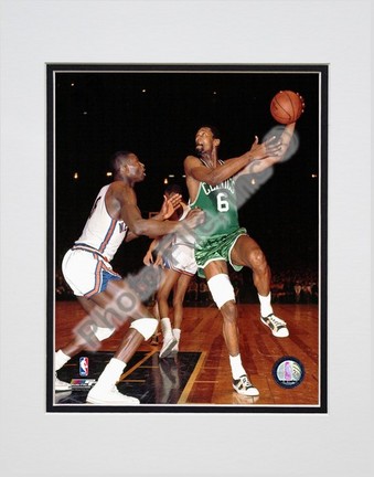 Bill Russell 1967 Action, Boston Celtics Double Matted 8” x 10” Photograph (Unframed)