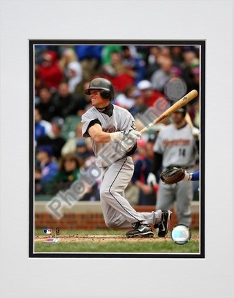 Craig Biggio "2007 Batting Action" Double Matted 8” x 10” Photograph (Unframed)