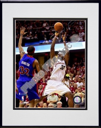 LeBron James "2007 Playoff Action" Double Matted 8" x 10" Photograph in Black Anodized Aluminum Fram