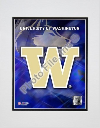 Washington Huskies "University Logo" Double Matted 8" x 10" Photograph (Unframed)