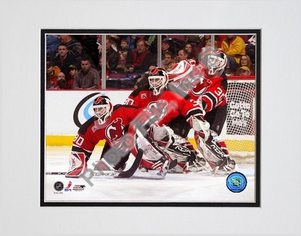 Martin Brodeur "2007 Multi Exposure" Double Matted 8" x 10" Photograph (Unframed)