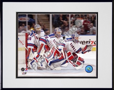 Henrik Lundqvist "2007 Multi Exposure" Double Matted 8" x 10" Photograph in Black Anodized Aluminum 