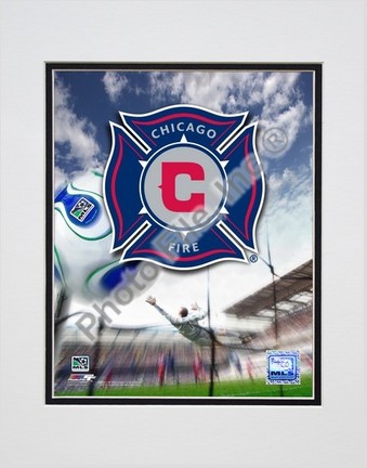 Chicago Fire "2007 Team Logo" Double Matted 8" x 10" Photograph (Unframed)