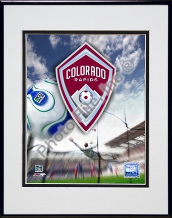 Colorado Rapids "2007 Team Logo" Double Matted 8" x 10" Photograph in Black Anodized Aluminum Frame