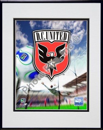 D.C. United "2007 Team Logo" Double Matted 8" x 10" Photograph in Black Anodized Aluminum Frame