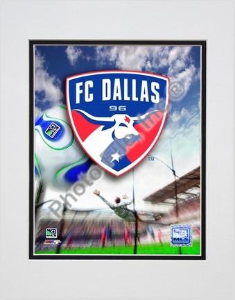 FC Dallas "2007 Team Logo" Double Matted 8" x 10" Photograph (Unframed)