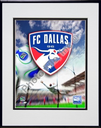 FC Dallas "2007 Team Logo" Double Matted 8" x 10" Photograph in Black Anodized Aluminum Frame