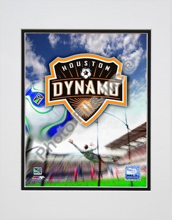 Houston Dynamo "2007 Team Logo" Double Matted 8" x 10" Photograph (Unframed)