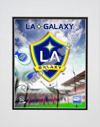 Los Angeles Galaxy 2007 Team Logo" Double Matted 8" x 10" Photograph (Unframed)