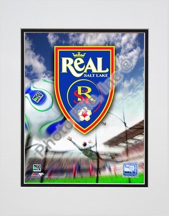 Real Salt Lake "2007 Team Logo" Double Matted 8" x 10" Photograph (Unframed)