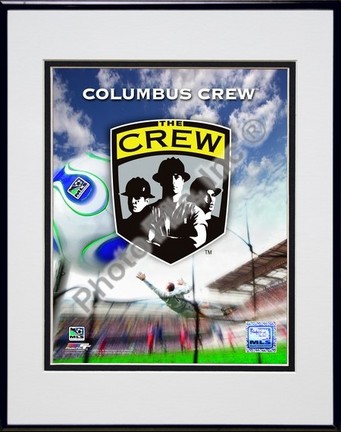 Columbas Crew "2007 Team Logo" Double Matted 8" x 10" Photograph in Black Anodized Aluminum Frame