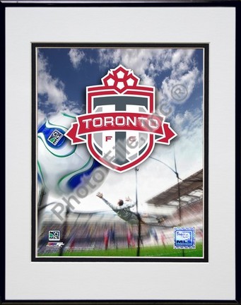 Toronto FC "2007 Team Logo" Double Matted 8" x 10" Photograph in Black Anodized Aluminum Frame