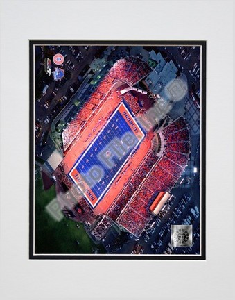 Boise State Broncos "Bronco Stadium (Horizontal)" Double Matted 8" x 10" Photograph (Unframed)