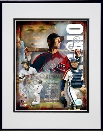 Craig Biggio "Legends Composite" Double Matted 8” x 10” Photograph in Black Anodized Aluminum Frame