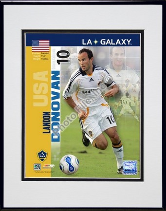Landon Donovan "2007 International Series #26" Double Matted 8" x 10" Photograph in Black Anodized A
