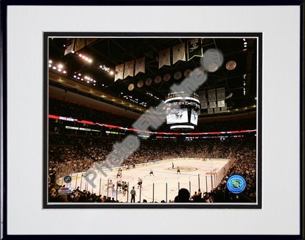 TD Banknorth Garden "2006 - 2007 NHL" Double Matted 8" x 10" Photograph in Black Anodized Aluminum F
