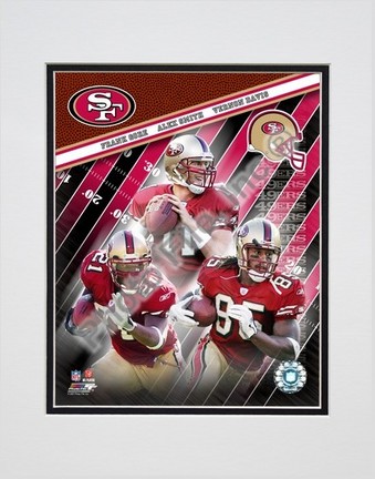 San Francisco 49ers 2007 "Big 3" Double Matted 8” x 10” Photograph (Unframed)