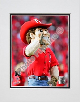 University of Nebraska "Herbie Husker, Cornhuskers Mascot 2006" Double Matted 8” x 10” Photograph (Unframe