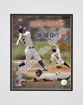 David Wright "30/30 2007" Double Matted 8” x 10” Photograph (Unframed)