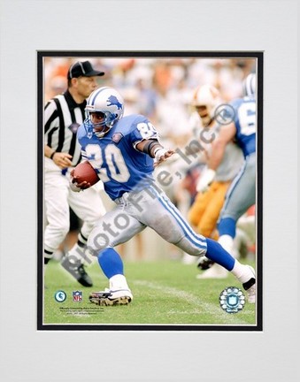 Barry Sanders 1994 "Action" Double Matted 8” x 10” Photograph (Unframed)