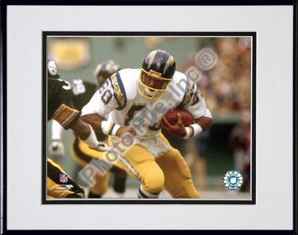 Kellen Winslow "Action" Double Matted 8” x 10” Photograph in Black Anodized Aluminum Frame