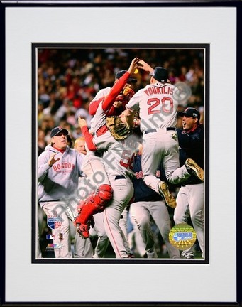 Boston Red Sox "2007 World Series Game 4 Celebration (Vertical)" Double Matted 8" x 10" Photograph i