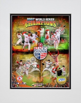 Boston Red Sox "2007 World Series Champions Portrait Plus" Double Matted 8" x 10" Photograph (Unfram