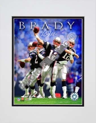 Tom Brady "2007 Multi-Exposure" Double Matted 8" x 10" Photograph (Unframed)