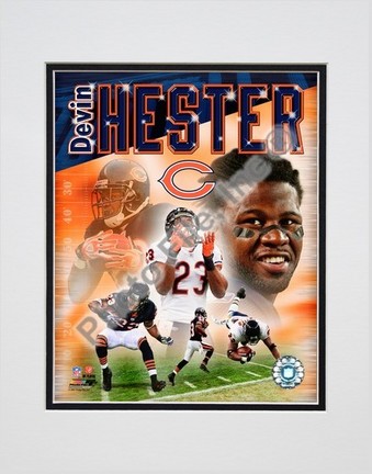 Devin Hester "2007 Portrait Plus" Double Matted 8" x 10" Photograph (Unframed)