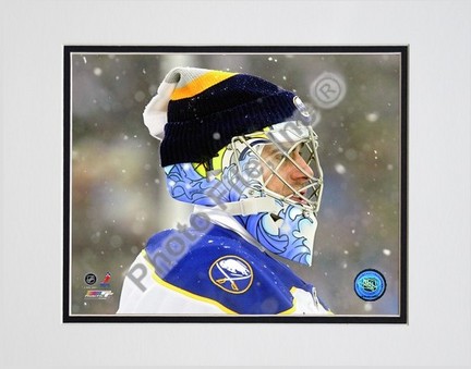 Ryan Miller "2008 Winter Classic #2" Double Matted 8" x 10" Photograph (Unframed)