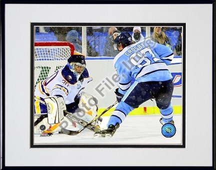 Sidney Crosby "2008 Winter Classic #2" Double Matted 8" x 10" Photograph in Black Anodized Aluminum 