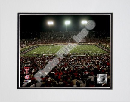 Jones AT&T Stadium, Red Raiders 2007 Texas Tech Double Matted 8” x 10” Photograph (Unframed)