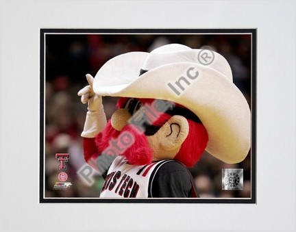 Texas Tech University, Red Raiders mascot 2005 Double Matted 8” x 10” Photograph (Unframed)