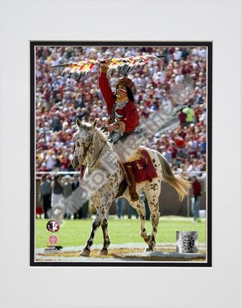 Florida State University - Chief Osceola the Seminoles Mascot, 2006 Double Matted 8” x 10” Photograph (Unframed)