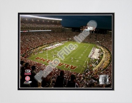 Bryant-Denny Stadium, 2007 - The University of Alabama Double Matted 8” x 10” Photograph (Unframed)