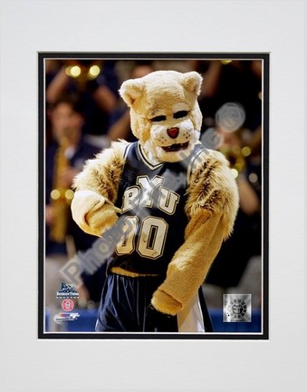 Brigham Young University Mascot, 2001 Double Matted 8” x 10” Photograph (Unframed)