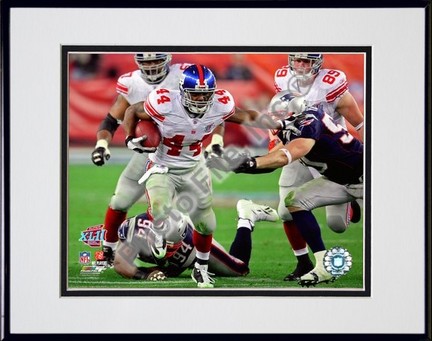 Ahmad Bradshaw "Super Bowl XLII Action #6" Double Matted 8" x 10" Photograph in Black Anodized Alumi