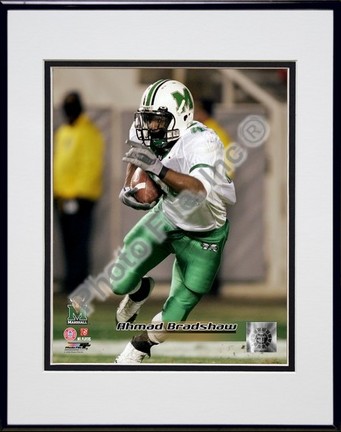 Ahmad Bradshaw "Marshall University Thundering Herd 2004 Action" Double Matted 8" x 10" Photograph I