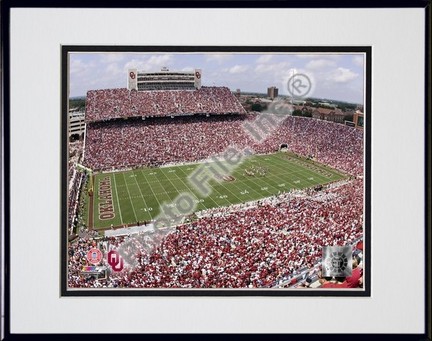 Gaylord Family-Oklahoma Memorial Stadium, 2007 Sooners University of Oklahoma Double Matted 8" x 10" Photograp