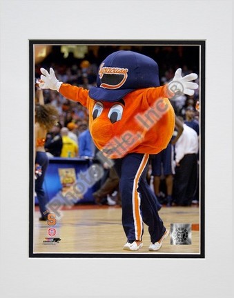 Otto the Syracuse "Orangemen Mascot 2004" Double Matted 8” x 10” Photograph (Unframed)