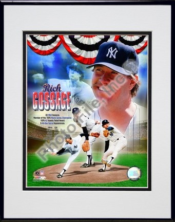 Rich Gossage Legends Composite Double Matted 8" x 10" Photograph In Black Anodized Aluminum Frame