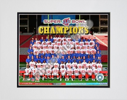 The New York Giants "2007 team photo (#83)" Double Matted 8” x 10” Photograph (Unframed)