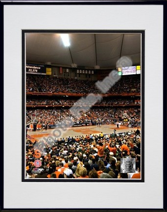 Carrier Dome Syracuse University "Orangemen 2006" Double Matted 8" x 10" Photograph In Black Anodize