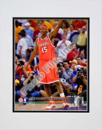 Carmelo Anthony Syracuse Orange (Orangemen) "2003 Action" Double Matted 8" x 10" Photograph (Unframe